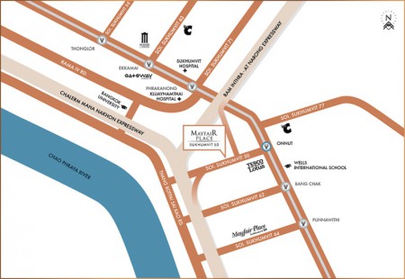 Map @ Mayfair Place สุขุมวิท 50