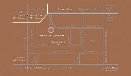แผนที่ @ Supreme Legend นางลิ้นจี่-พระราม 3