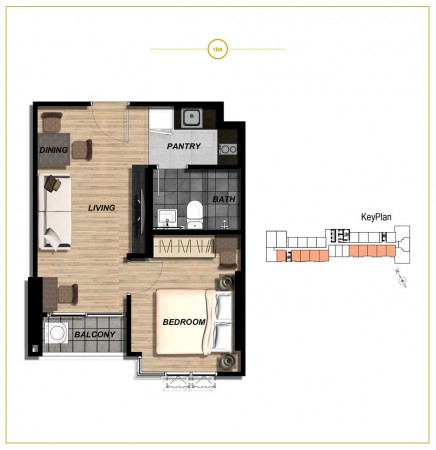 Plan 1 Bedroom Suite @ Thana Astoria ปิ่นเกล้า