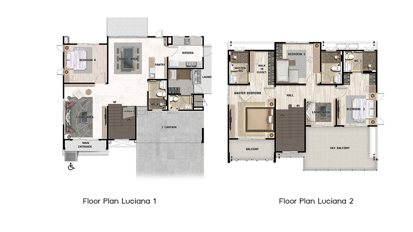 Plan Luciana @ Perfect Residence พระราม 9-กรุงเทพกรีฑา