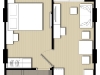 Floor-plan 1 Bedroom @ Elio del ray