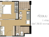 Floor Plan 1B @ The Parkland Lite สุขุมวิท – ปากน้ำ