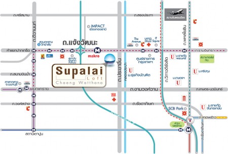 Map @ Supalai Loft - แจ้งวัฒนะ