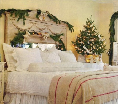 ห้องนอนตอนรับวันคริสต์มาส