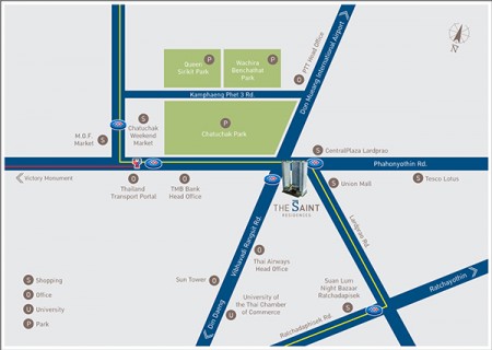 Map @ The Saint Residences