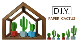 DIY Paper Cactus น่ารักๆ หลากหลายสีสัน
