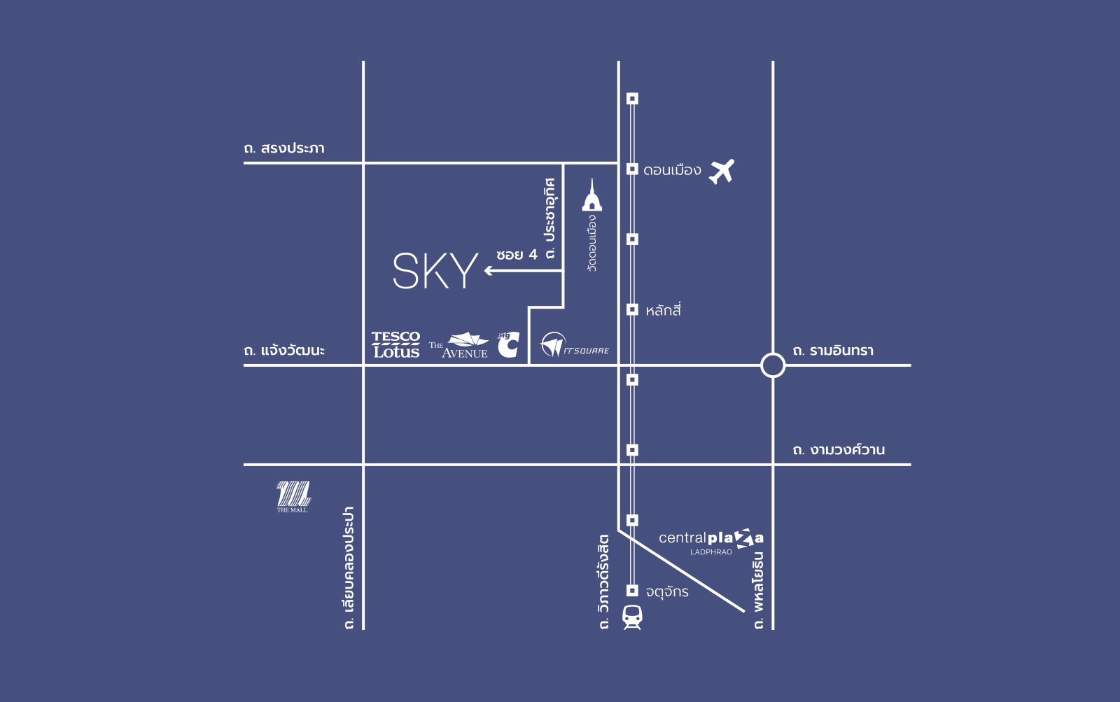 แผนที่ @ SKY ดอนเมือง-สรงประภา