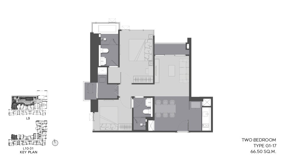2-Bedroom @ The Address -Ҫ