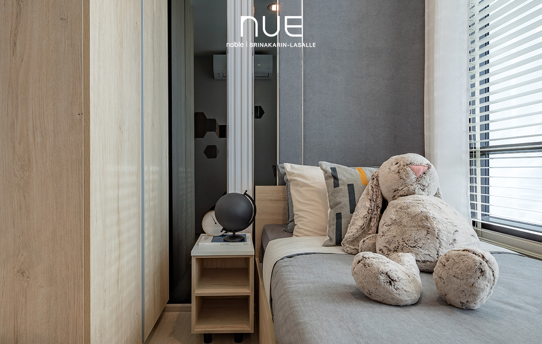 ห้องนอนเล็ก Type 34.80 ตารางเมตร @ Condo Nue Noble ศรีนครินทร์-ลาซาล