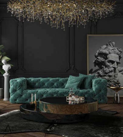 ไอเดียห้องนั่งเล่น Luxury Style : เรียบง่ายแต่หรูหรา