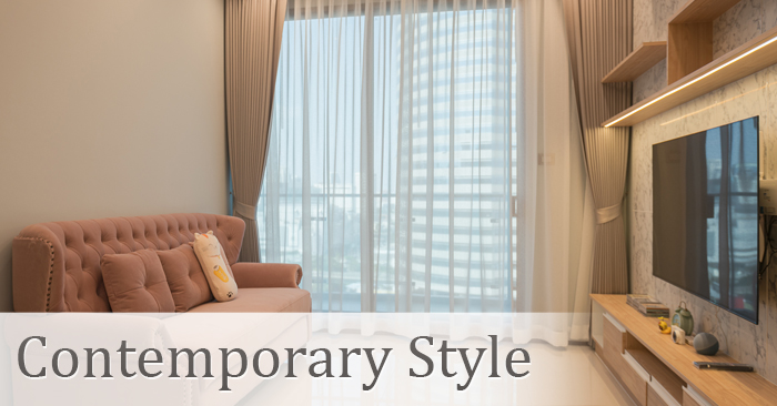 Contemporary Style ผ้าม่าน @ Supalai Oriental สุขุมวิท 39
